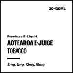Aotearoa E-Juice - Tobacco (Freebase E-Liquid) - 30ml / 3mg
