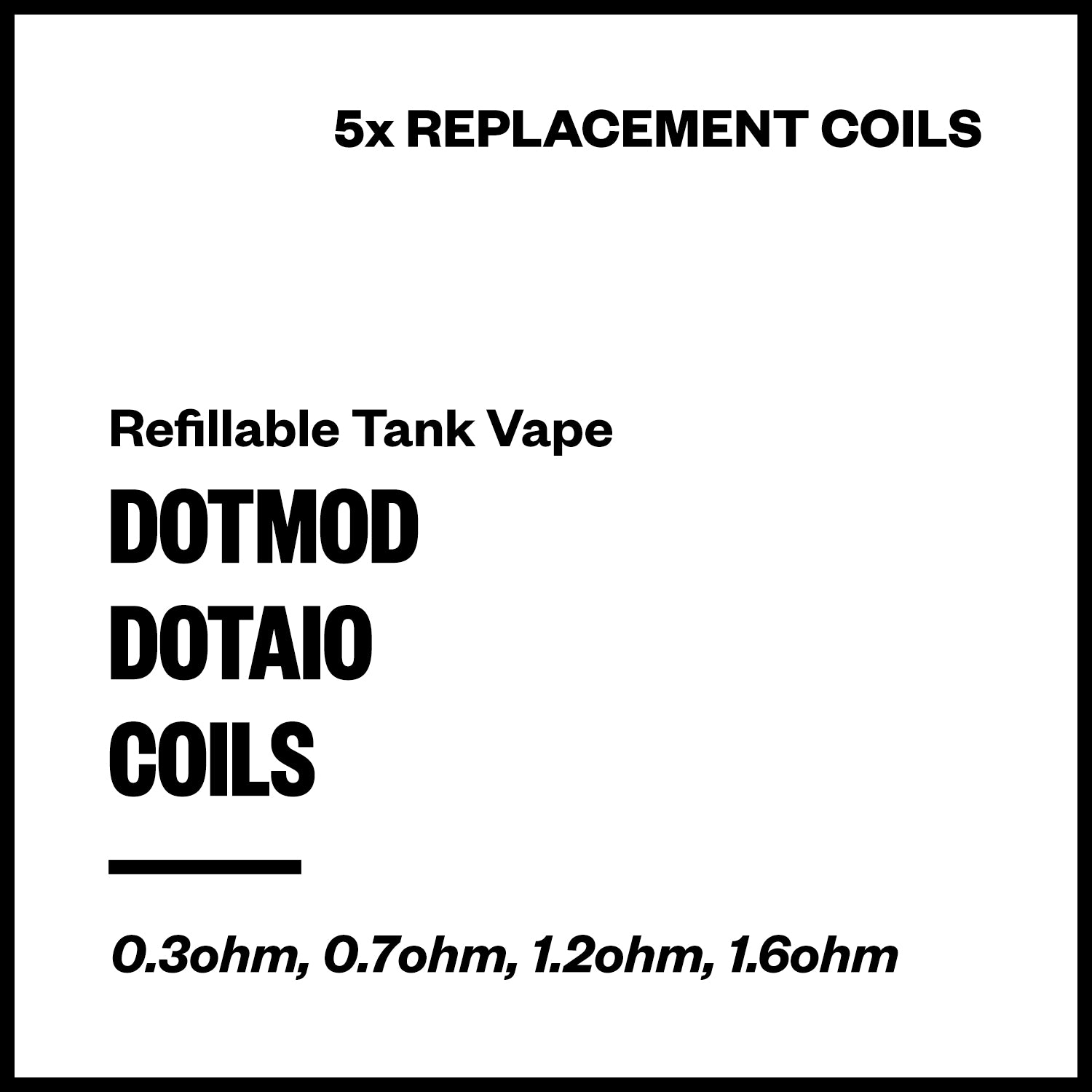 dotmod-dotaio-coils.jpg Dotmod DotAIO Coils (5 Pack) - Image 1