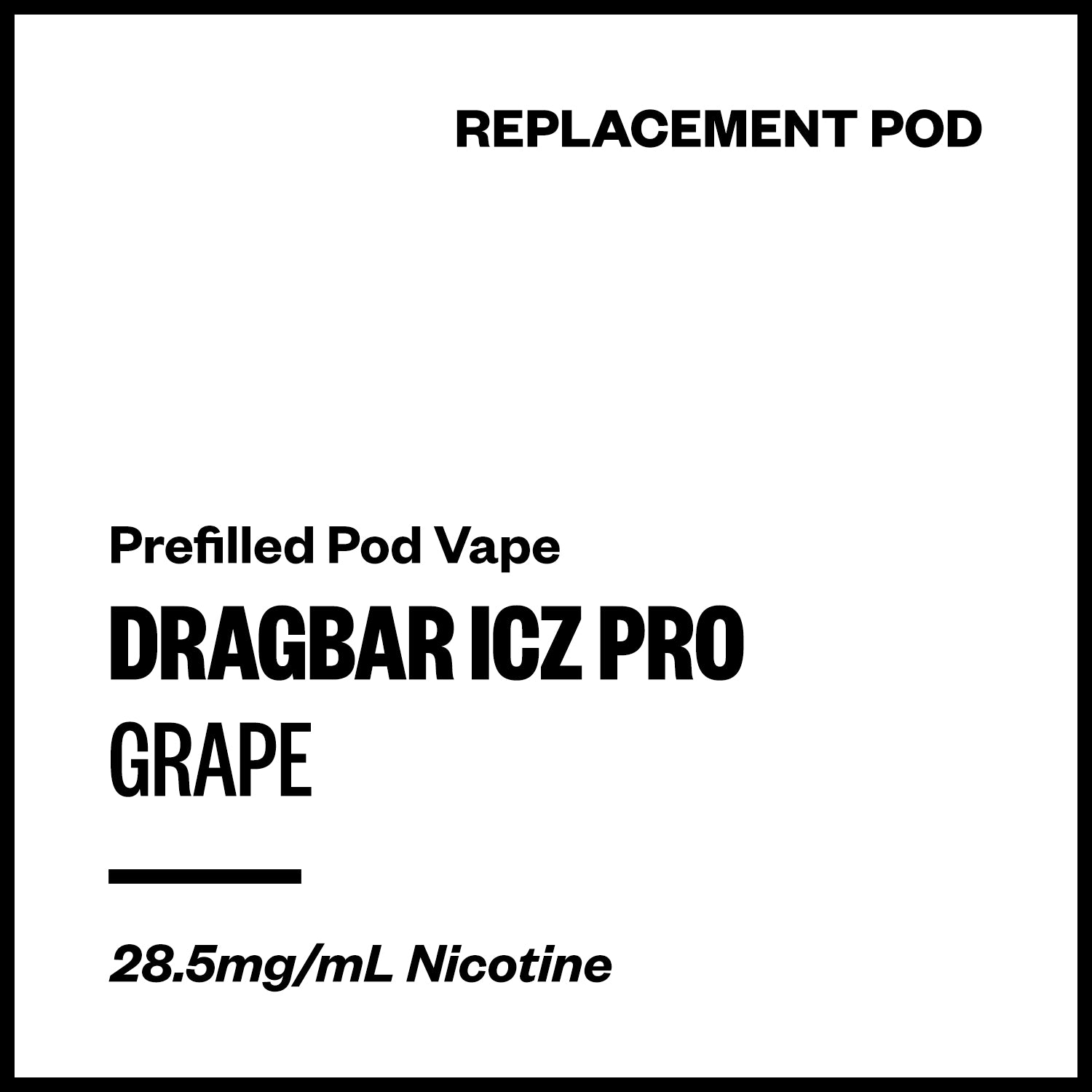 dragbar-icz-pro-pod-grape.jpg Dragbar ICZ Pro - Grape (Replacement Pod) - Image 1