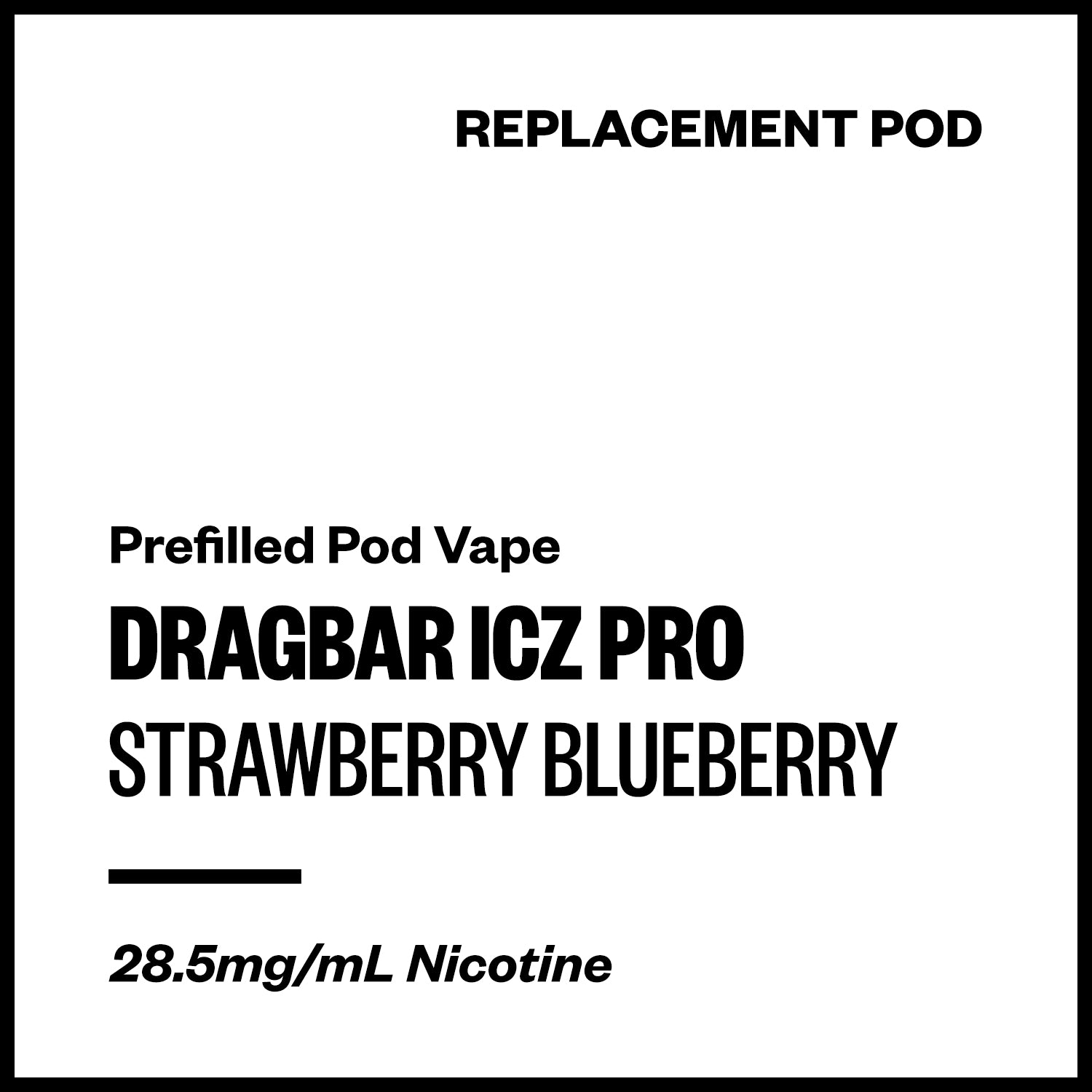 dragbar-icz-pro-pod-strawberry-blueberry.jpg Dragbar ICZ Pro - Strawberry Lemon (Replacement Pod) - Image 1