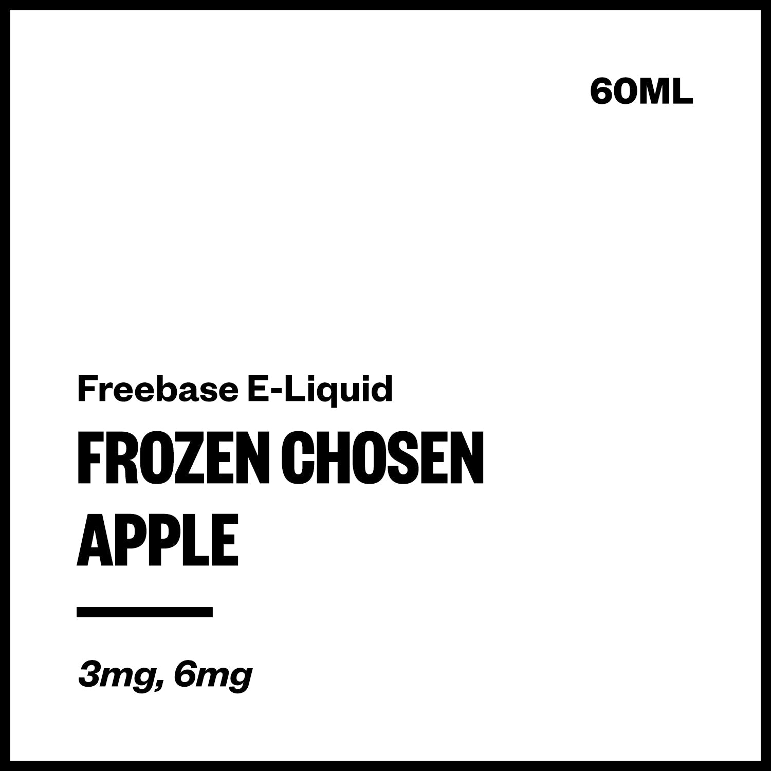 frozen-chosen-freebase-apple_8c488500-e264-4e87-a1f5-b6bacdd8b8eb.jpg Frozen Chosen - Apple (Freebase E-Liquid 60ml) - Image 1