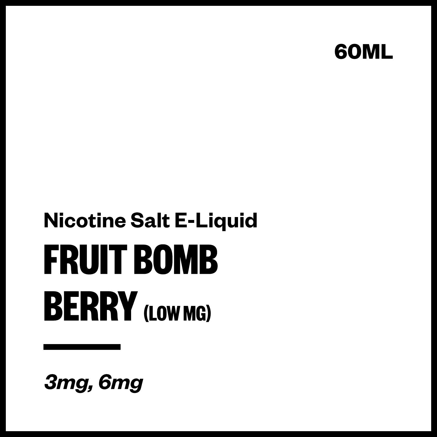 fruit-bomb-salts-berry-low-mg_185c7fed-e31d-4088-b3cc-20eafb01fb23.jpg Fruit Bomb - Berry (Low MG Nic Salt E-Liquid 60ml) - Image 1