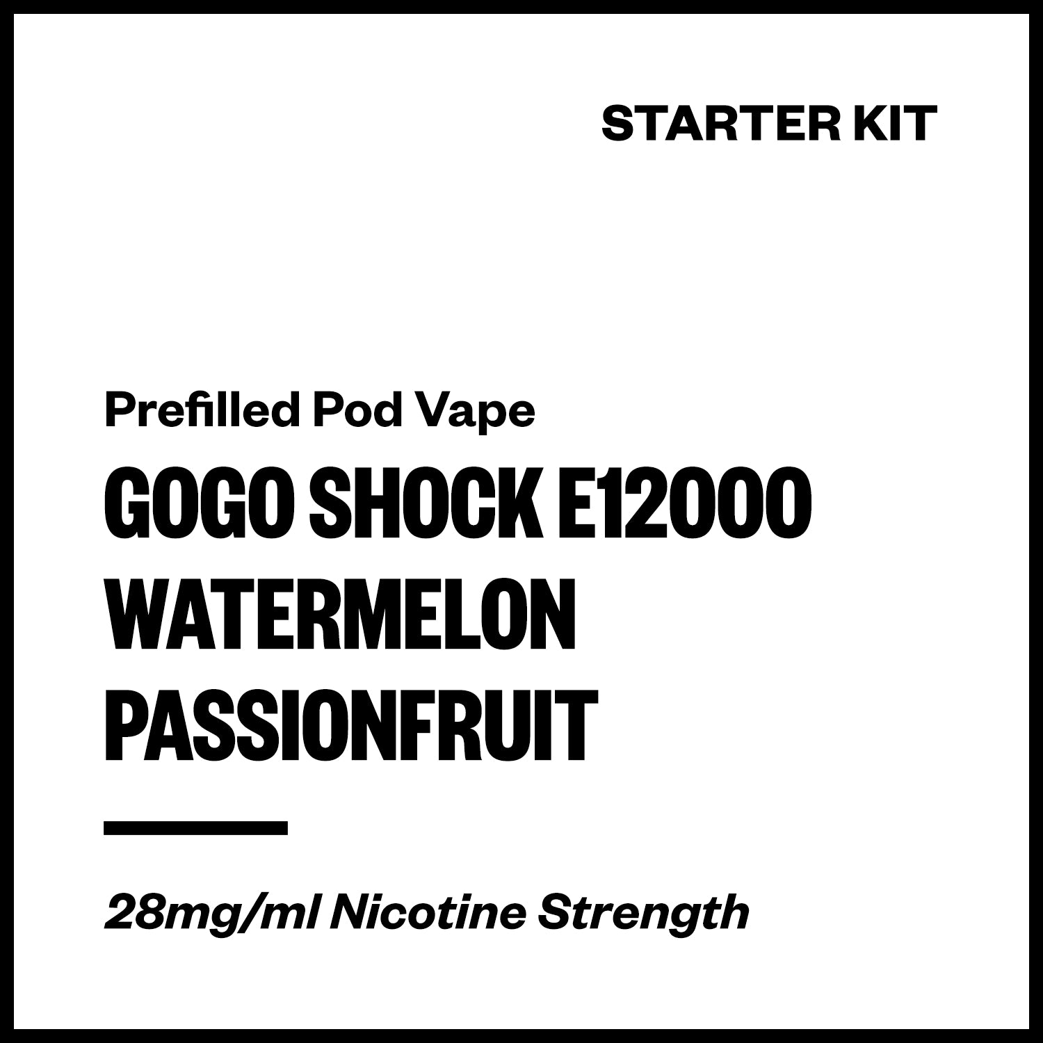 gogo-shock-e12000-kit-watermelon-passionfruit.jpg GoGo Shock E12000 - Watermelon Passionfruit (Starter Kit) - Image 1
