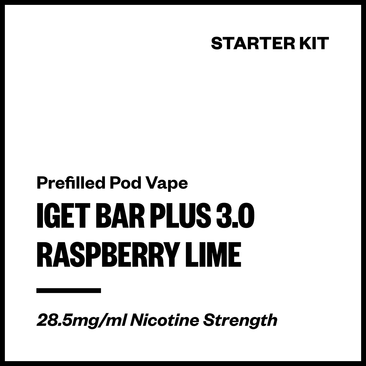 iget-bar-plus-3-kit-raspberry-lime.jpg IGET Bar Plus 3.0 - Raspberry Lime (Starter Kit) - Image 1
