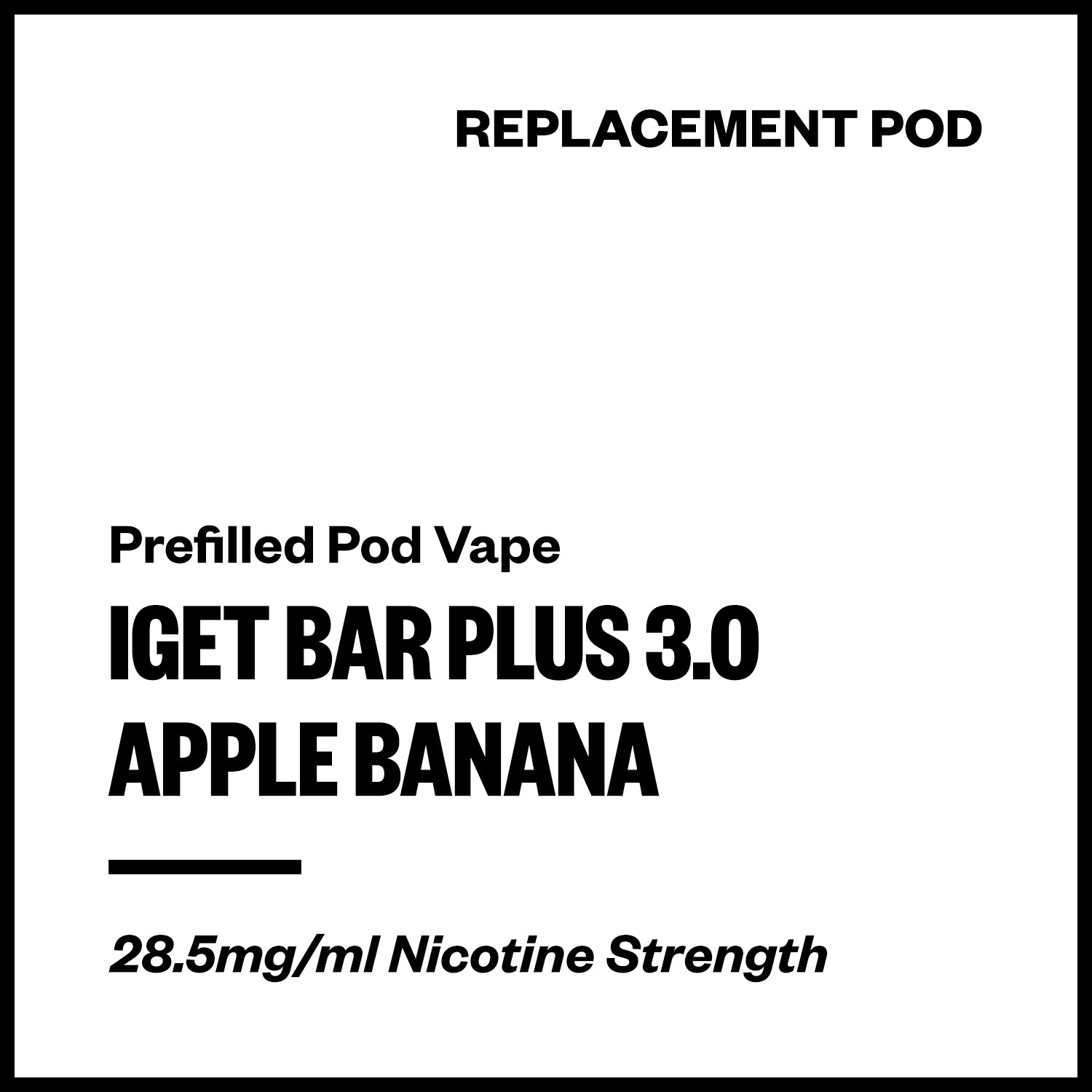 iget-bar-plus-3-pod-apple-banana.jpg IGET Bar Plus 3.0 - Apple Banana (Replacement Pod) - Image 1