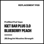 IGET Bar Plus 3.0 - Blueberry Peach (Replacement Pod)