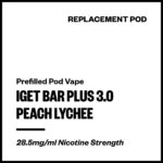 IGET Bar Plus 3.0 - Peach Lychee (Replacement Pod)