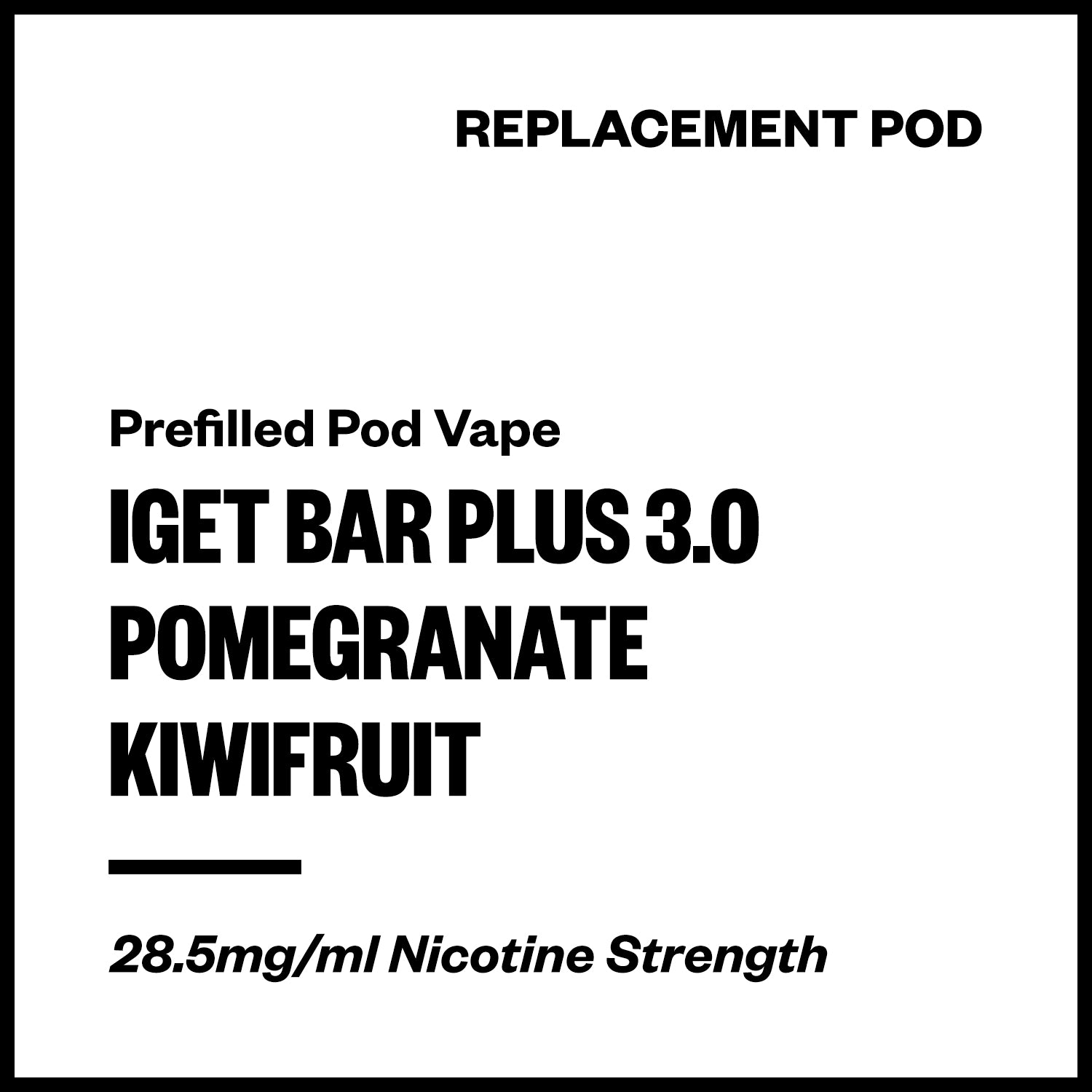 iget-bar-plus-3-pod-pomegranate-kiwifruit.jpg IGET Bar Plus 3.0 - Pomegranate Kiwifruit (Replacement Pod) - Image 1