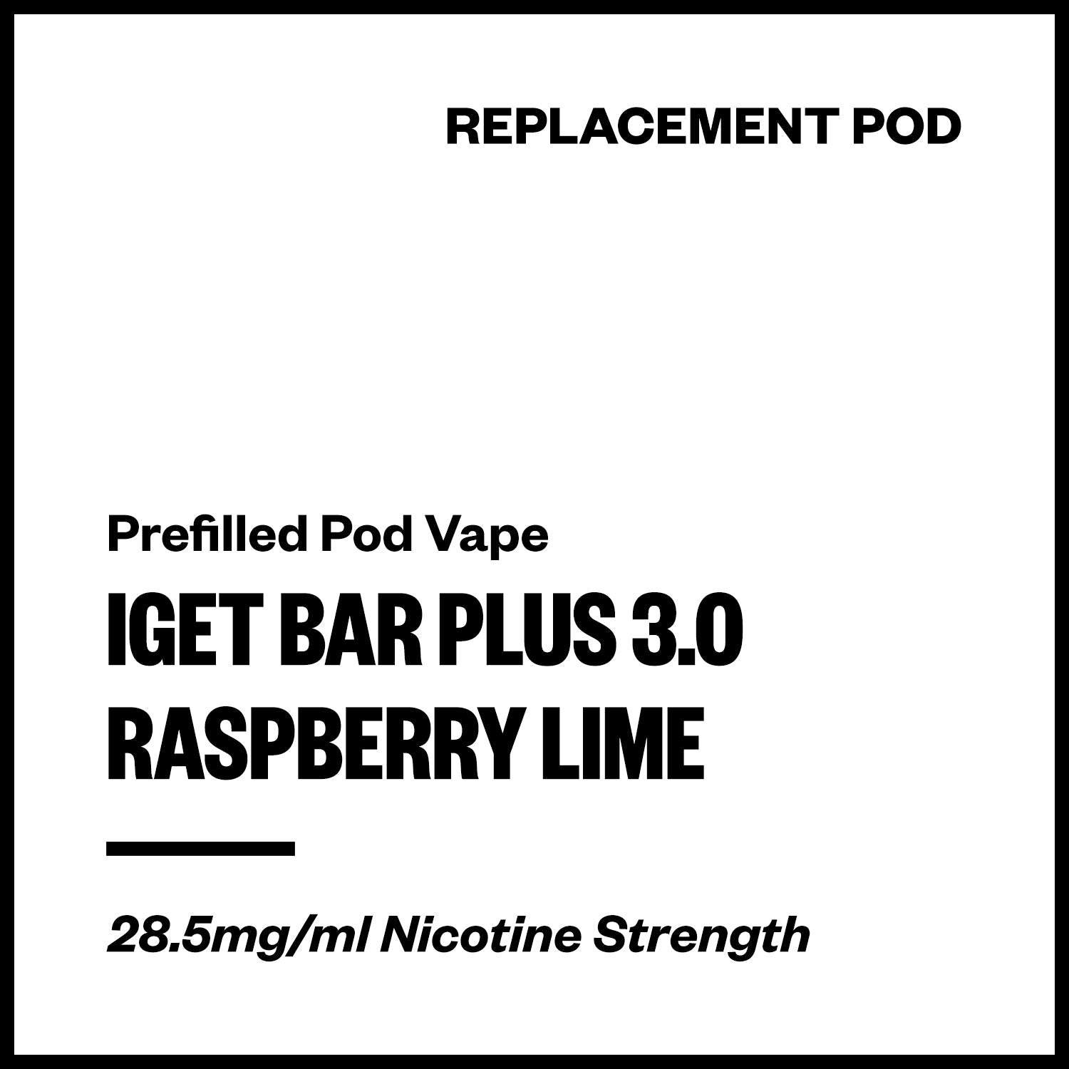 iget-bar-plus-3-pod-raspberry-lime.jpg IGET Bar Plus 3.0 - Raspberry Lime (Replacement Pod) - Image 1