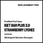IGET Bar Plus 3.0 - Strawberry Lychee (Replacement Pod)