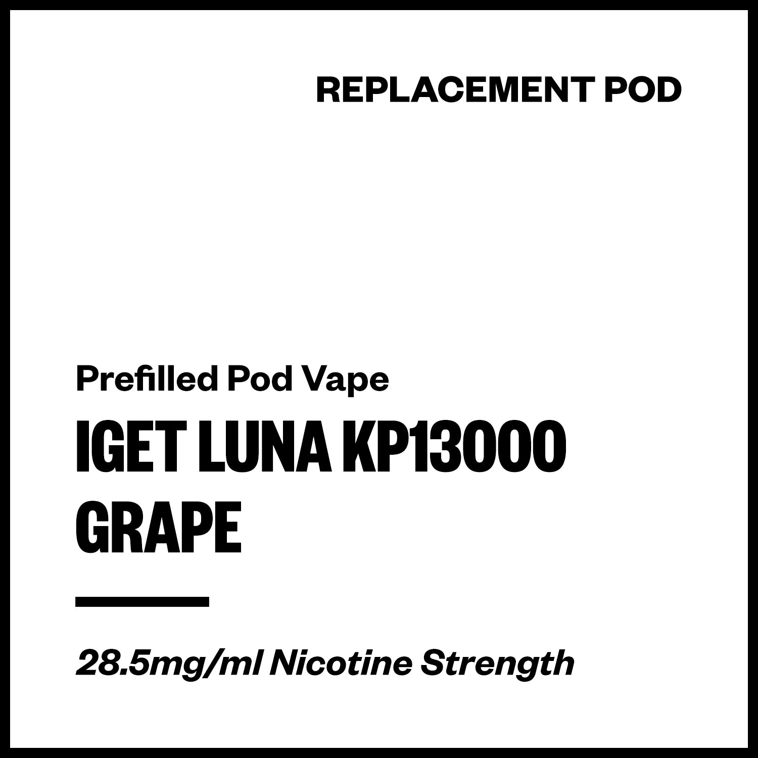 iget-luna-kp13000-pod-grape.jpg IGET Luna KP13000 - Grape (Replacement Pod) - Image 1