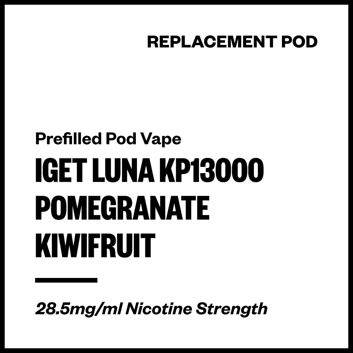 iget-luna-kp13000-pod-pomegranate-kiwifruit.jpg IGET Luna KP13000 - Pomegranate Kiwifruit (Replacement Pod) - Image 1