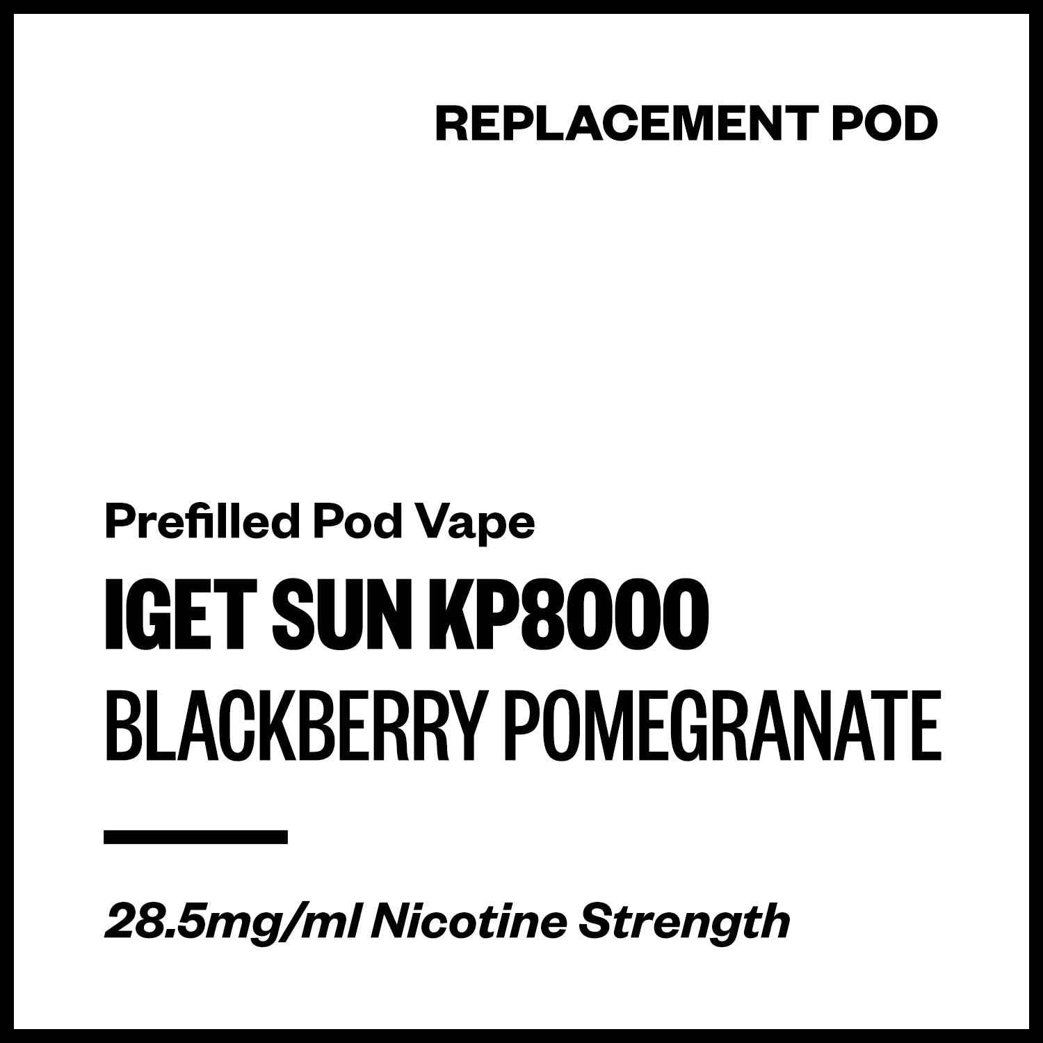 iget-sun-kp8000-blackberry-pomegranate.jpg IGET Sun KP8000 - Blackberry Pomegranate (Replacement Pod) - Image 1