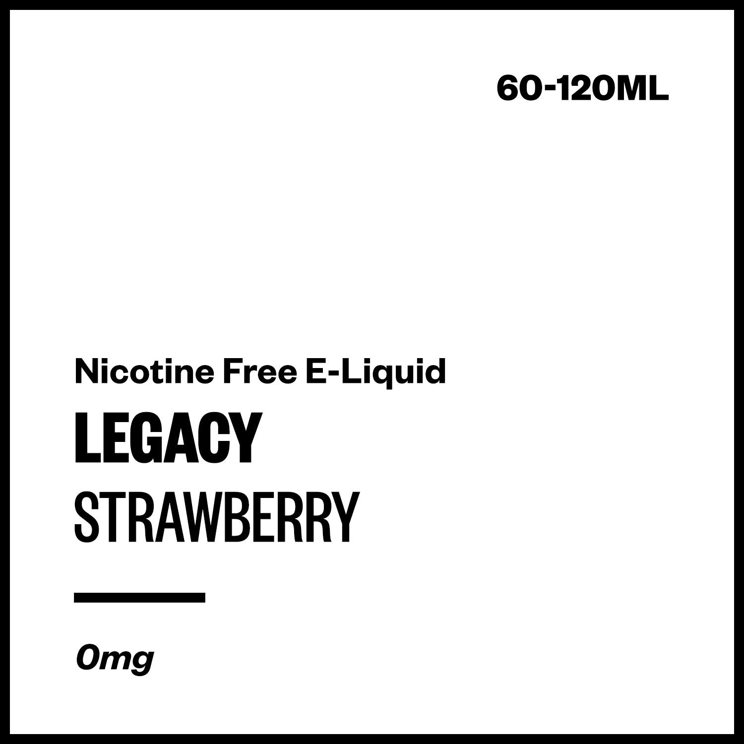 legacy-strawberry-freebase-no-nicotine.jpg Legacy - Strawberry (Nicotine Free E-Liquid) - Image 1