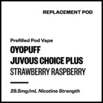 Oyopuff Juvous Choice Plus - Strawberry Raspberry (Replacement Pod)