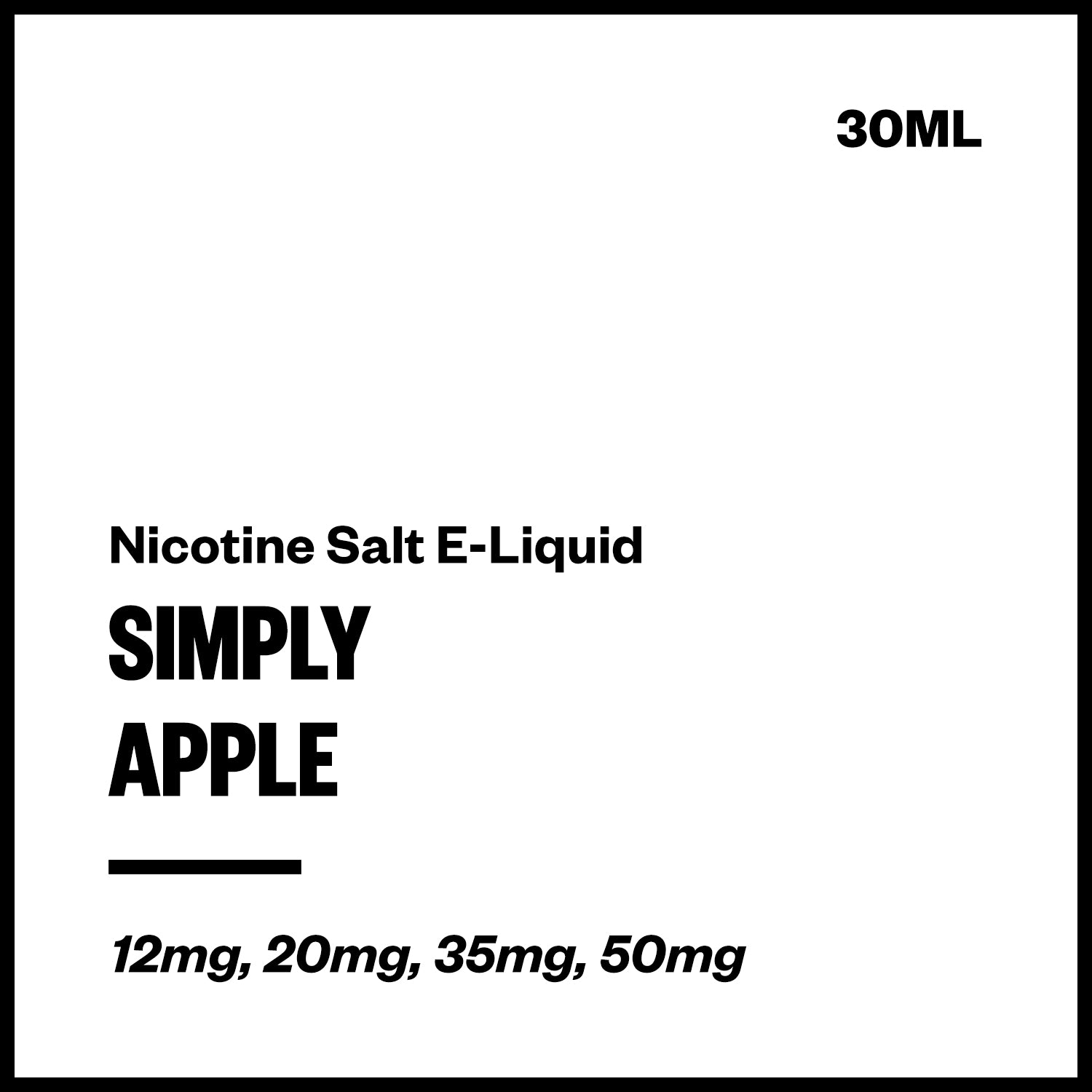 simply-salts-apple.jpg Simply - Apple (Nic Salt E-Liquid 30ml) - Image 1