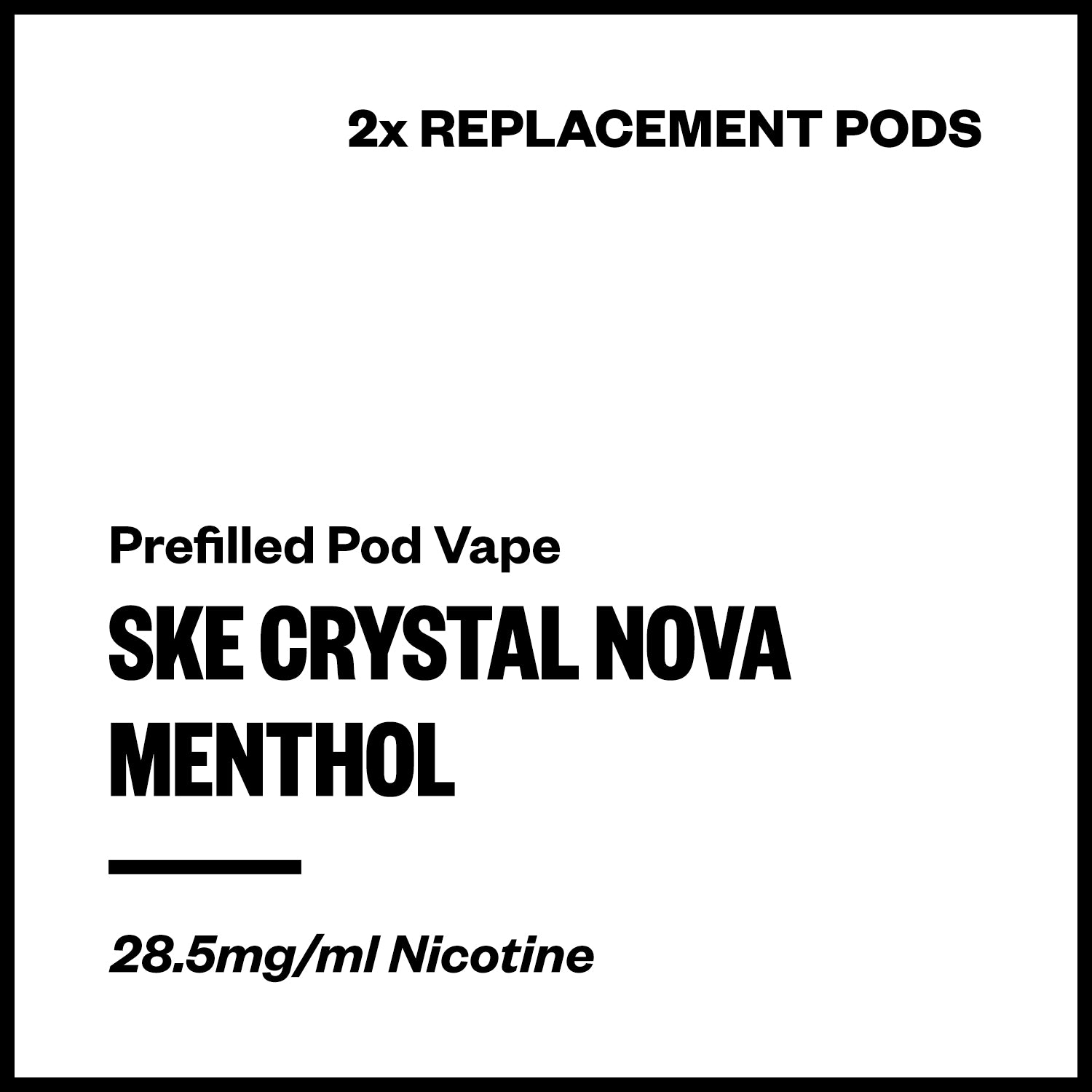 ske-crystal-nova-pods-menthol.jpg SKE Crystal Nova - Menthol (2x Replacement Pods) - Image 1