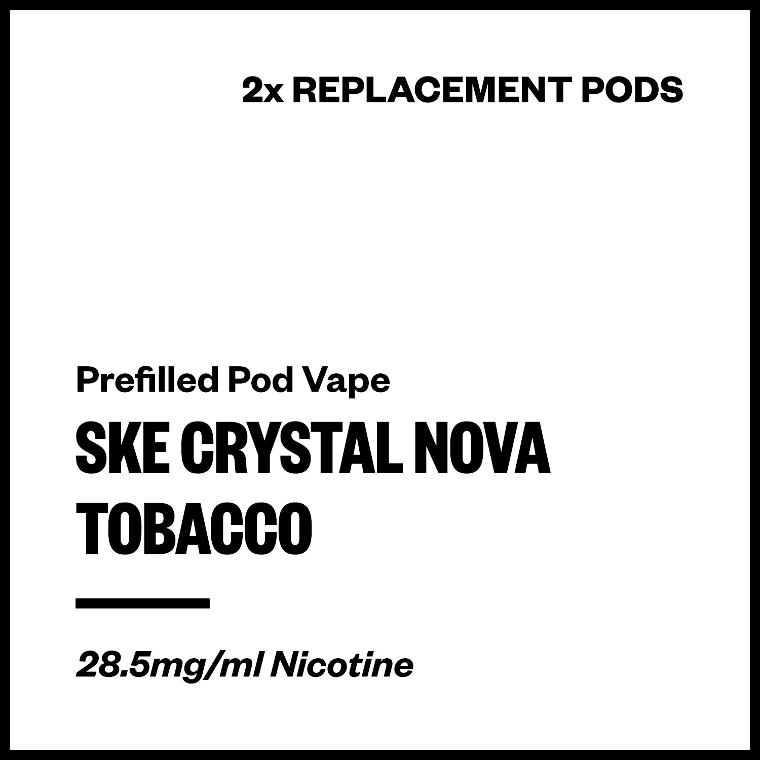 ske-crystal-nova-pods-tobacco.jpg SKE Crystal Nova - Tobacco (2x Replacement Pods) - Image 1