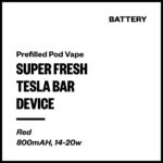 Super Fresh Tesla Bar - Battery (Red)
