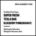 Super Fresh Tesla Bar - Blueberry Pomegranate (Replacement Pod)