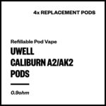 Uwell Caliburn A2/AK2 Replacement Pods (4 Pack)