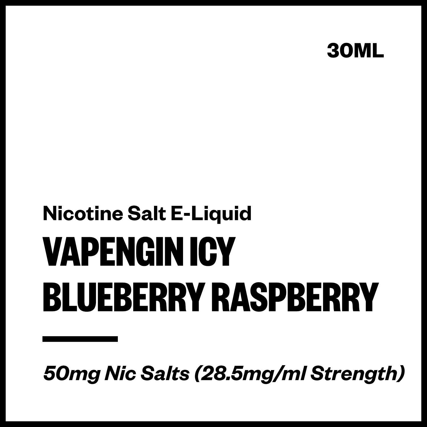 vapengin-ice-salts-blueberry-raspberry.jpg Vapengin Icy - Blueberry Raspberry (Nic Salt E-Liquid 30ml) - Image 1