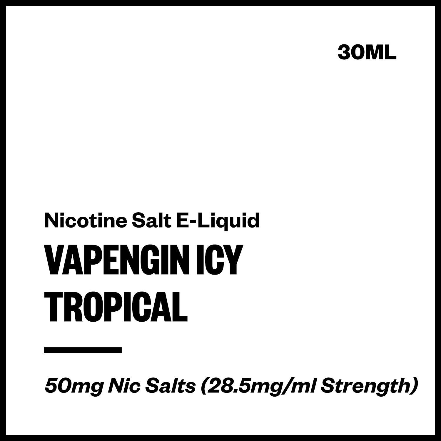 vapengin-ice-salts-tropical.jpg Vapengin Icy - Tropical (Nic Salt E-Liquid 30ml) - Image 1