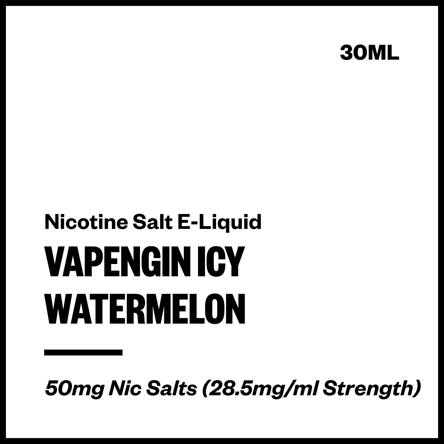 vapengin-ice-salts-watermelon.jpg Vapengin Icy - Watermelon (Nic Salt E-Liquid 30ml) - Image 1