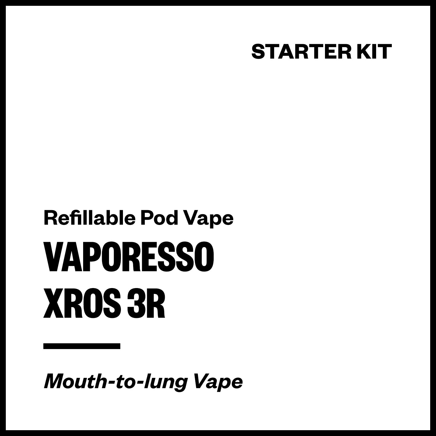 vaporesso-xros-3r-kit.jpg Vaporesso XROS 3R Pod Kit - Image 1
