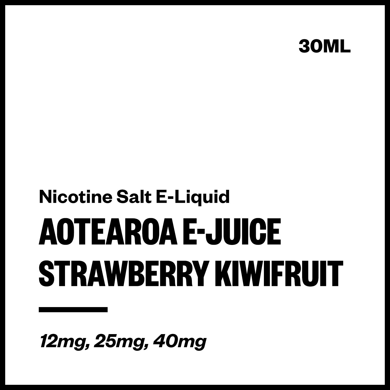 vapourium-aej-strawberry-kiwifruit-salt.jpg Aotearoa E-Juice - Strawberry Kiwifruit (Nic Salt E-Liquid 30ml) - Image 1