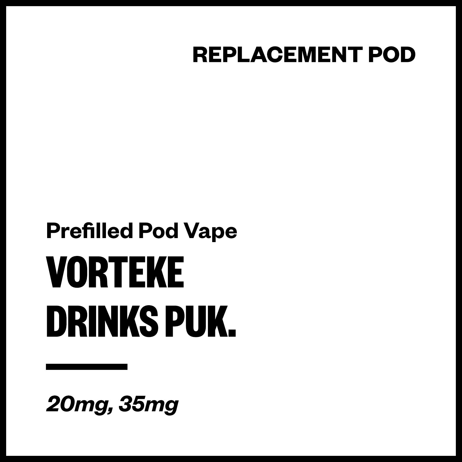 vorteke-drinks-puk-pods.jpg Vorteke Drinks puk. Replacement Pods - Image 1